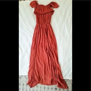 Gorgeous off the shoulder boho dress